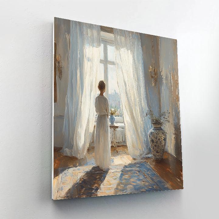 Berthe Morisot Inspired Sunlit Reading Room Numbered painting kits