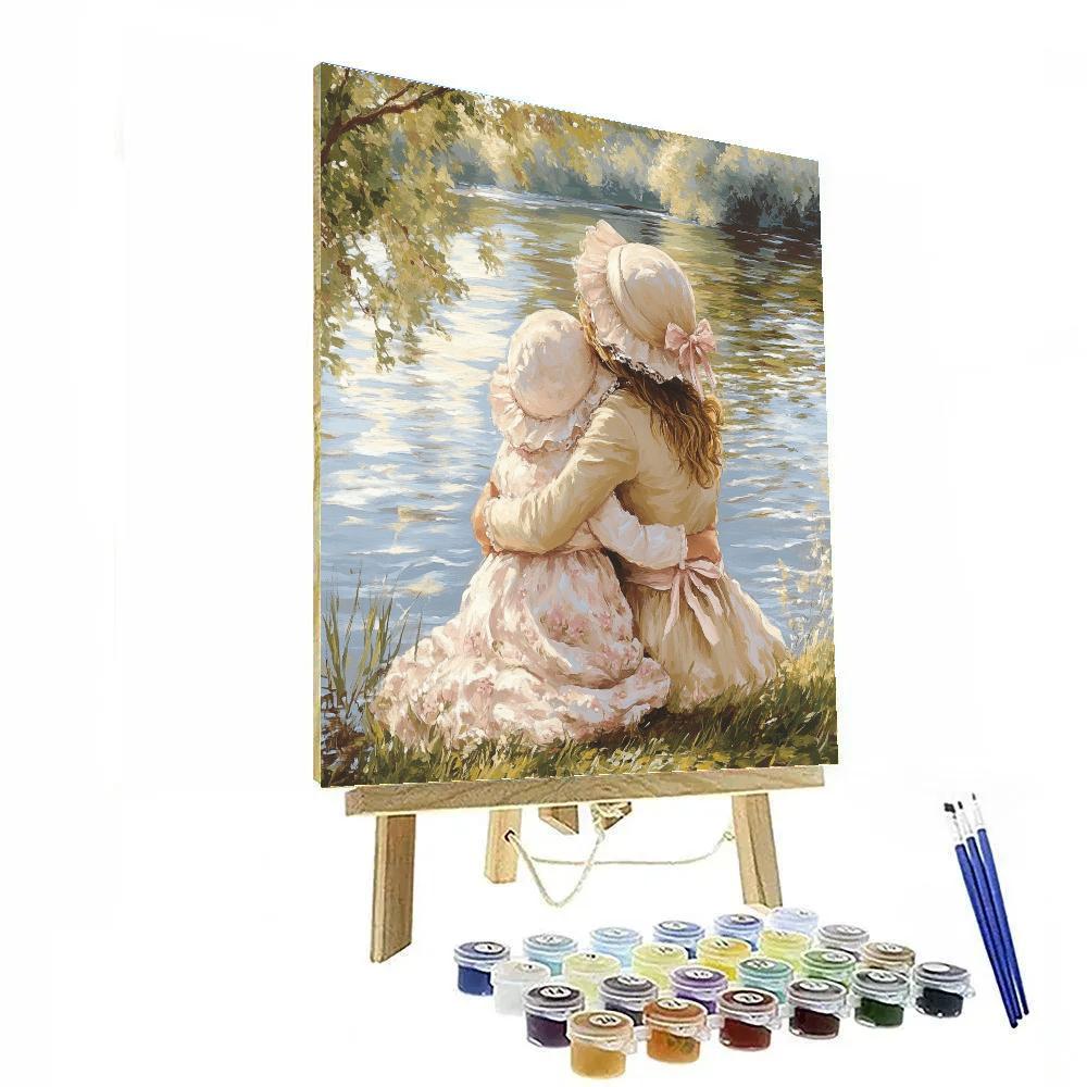 Mary Cassatt Inspired Mother And Child By The Lake painting number kit
