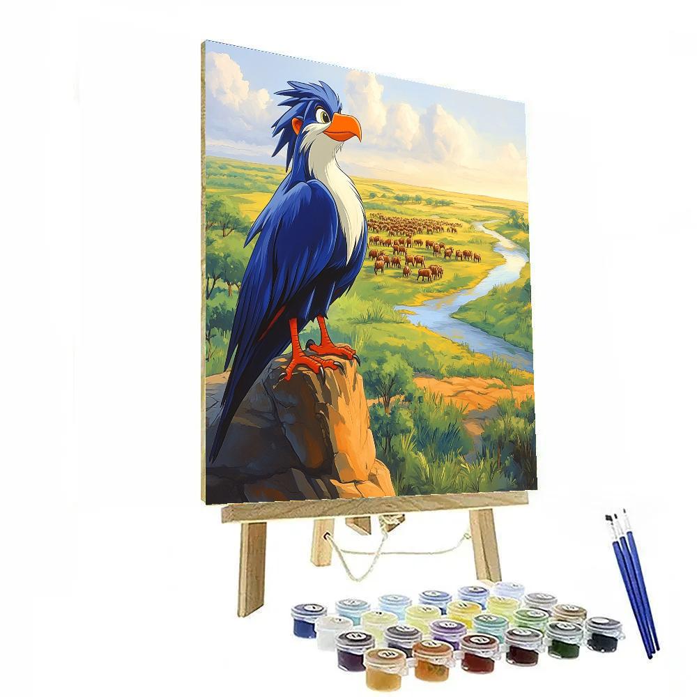 Zazu Pride Rock Morning Report Disney Inspired paint by number