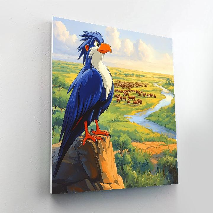Zazu Pride Rock Morning Report Disney Inspired paint by number
