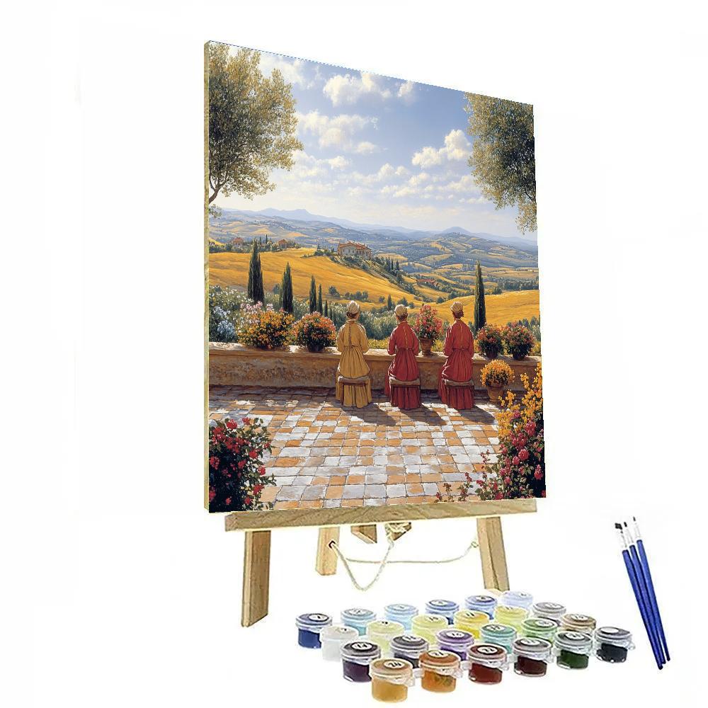 Raphael Inspired Harmony Of Friends Number painting