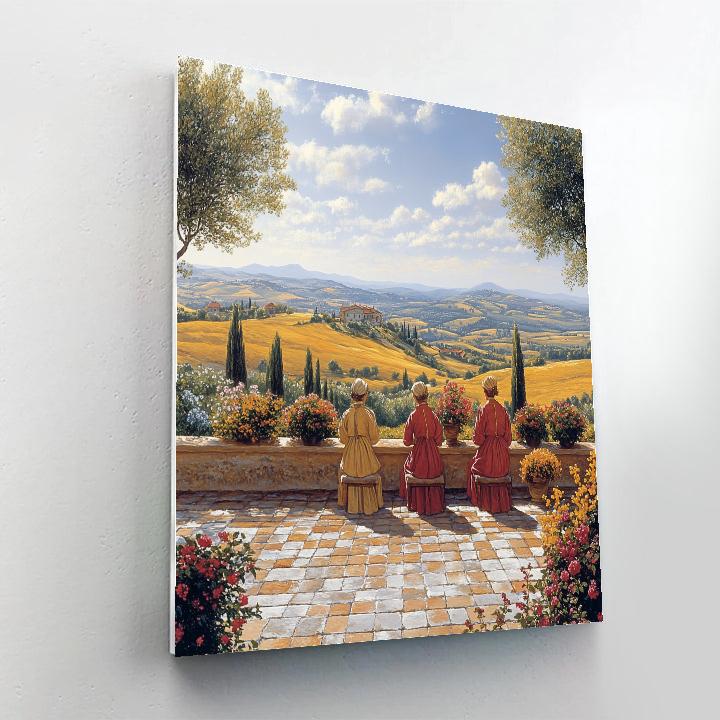 Raphael Inspired Harmony Of Friends Number painting