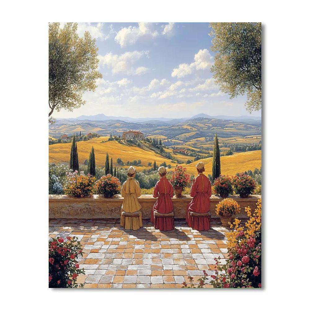 Raphael Inspired Harmony Of Friends Number painting