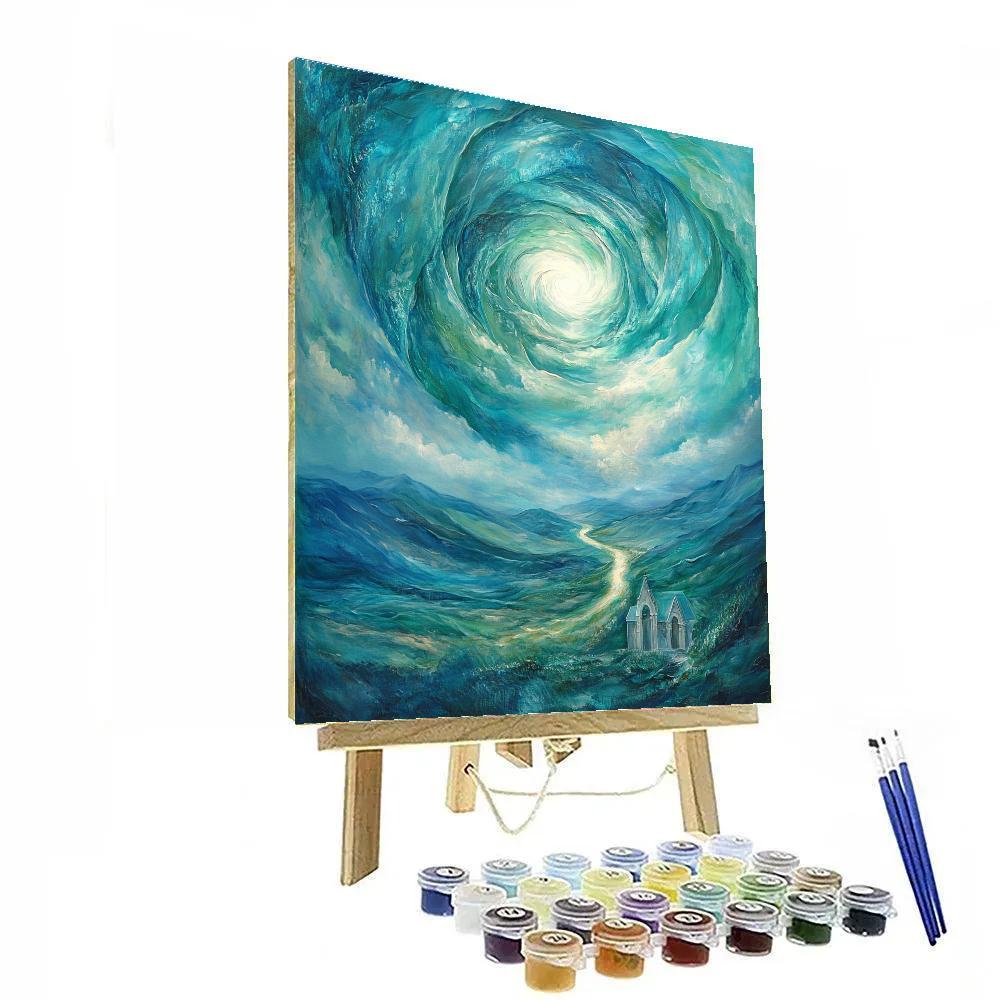El Greco Inspired Ascending Clouds Paint by numbers kits