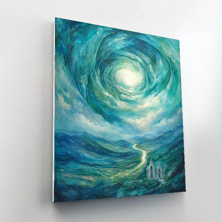 El Greco Inspired Ascending Clouds Paint by numbers kits