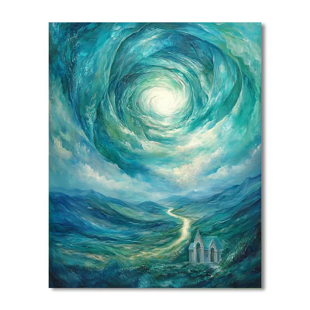 El Greco Inspired Ascending Clouds Paint by numbers kits