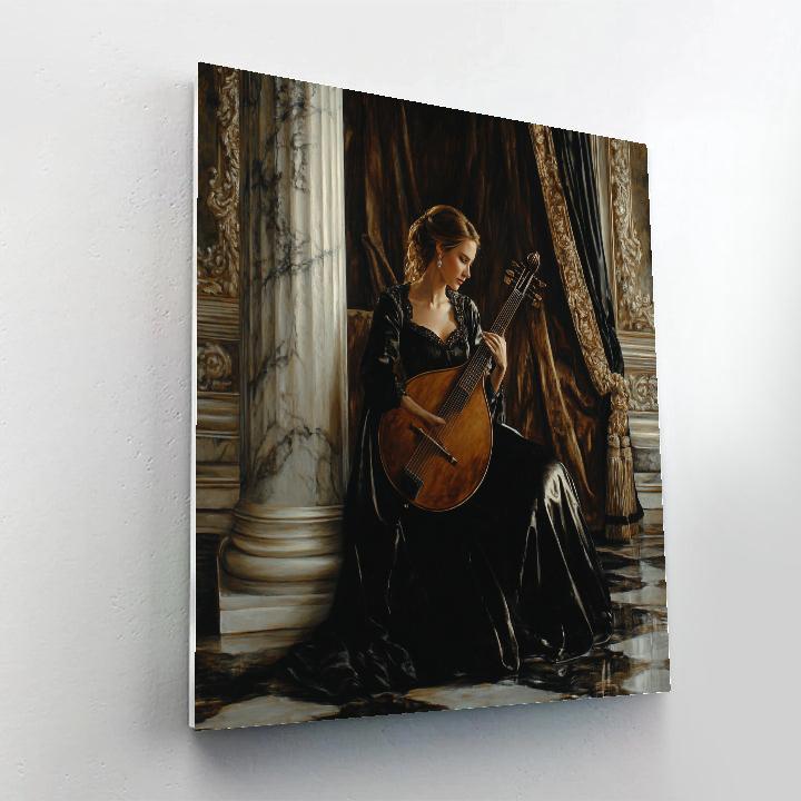 Diego Velazquez Inspired Musician At Court Number painting
