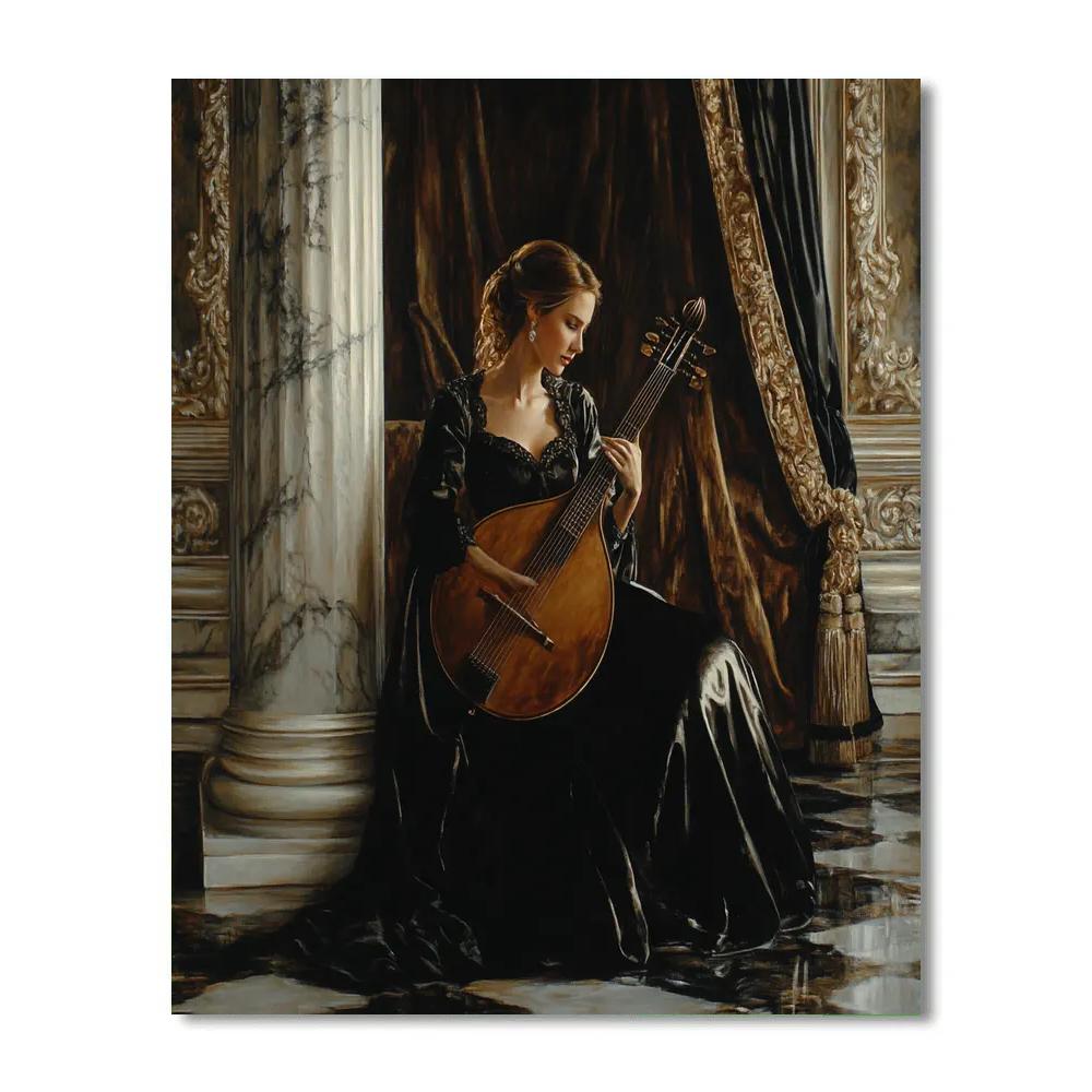 Diego Velazquez Inspired Musician At Court Number painting