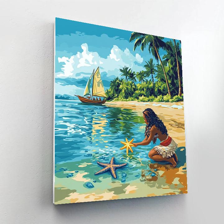 Moana Island Tide Pool Discovery Disney Inspired Painting by numbers kit