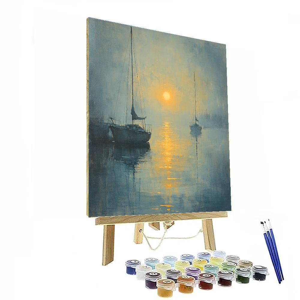 JMW Turner Inspired Sun Through Mist Painting by numbers kit