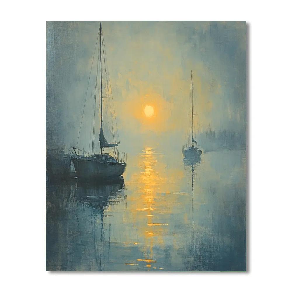 JMW Turner Inspired Sun Through Mist Painting by numbers kit