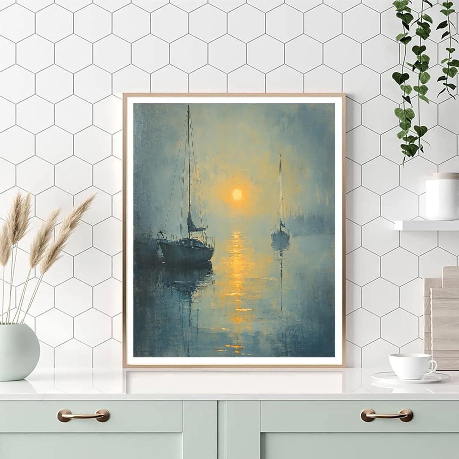 JMW Turner Inspired Sun Through Mist Painting by numbers kit
