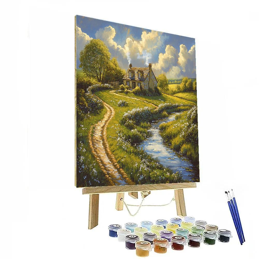 John Constable Inspired Brook And Willows DIY paint by numbers