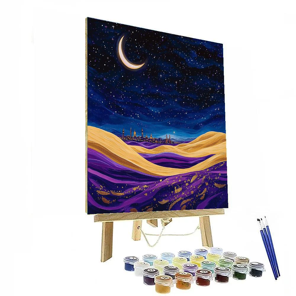 Magic Carpet Starry Desert Glide Disney Inspired paint by color