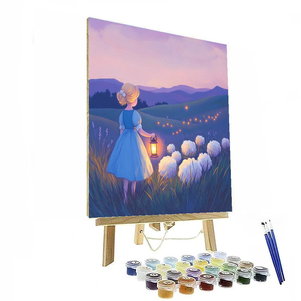 Bo Peep Lantern Meadow Search Disney Inspired Paint by numbers art