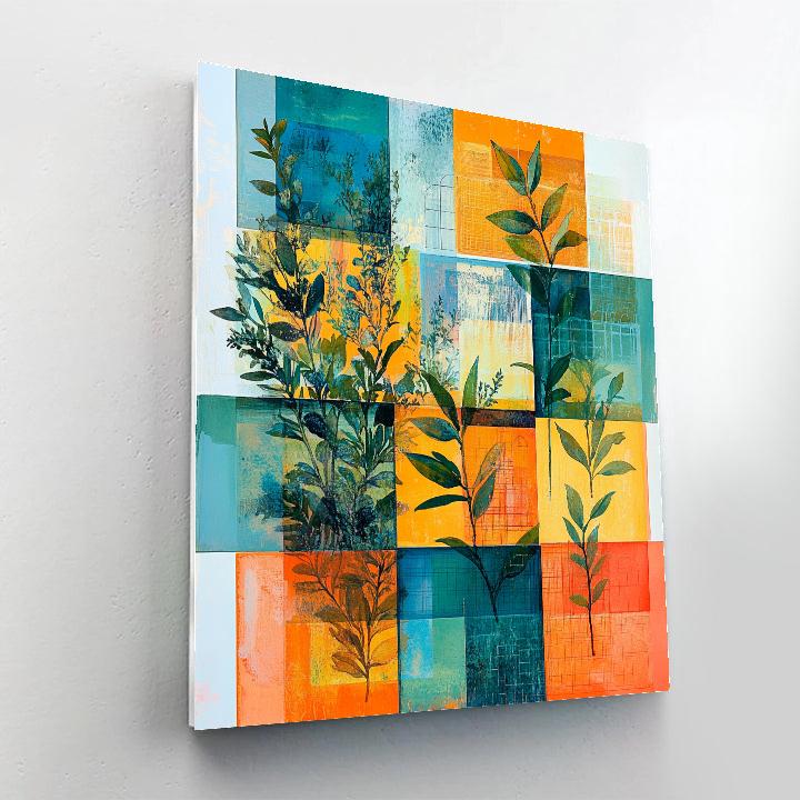 Paul Klee Inspired Clockwork Garden paint by number