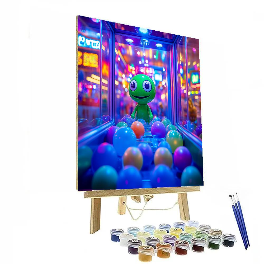 Alien Toy Claw Game Glow Disney Inspired Numbered painting kits