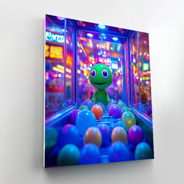 Alien Toy Claw Game Glow Disney Inspired Numbered painting kits