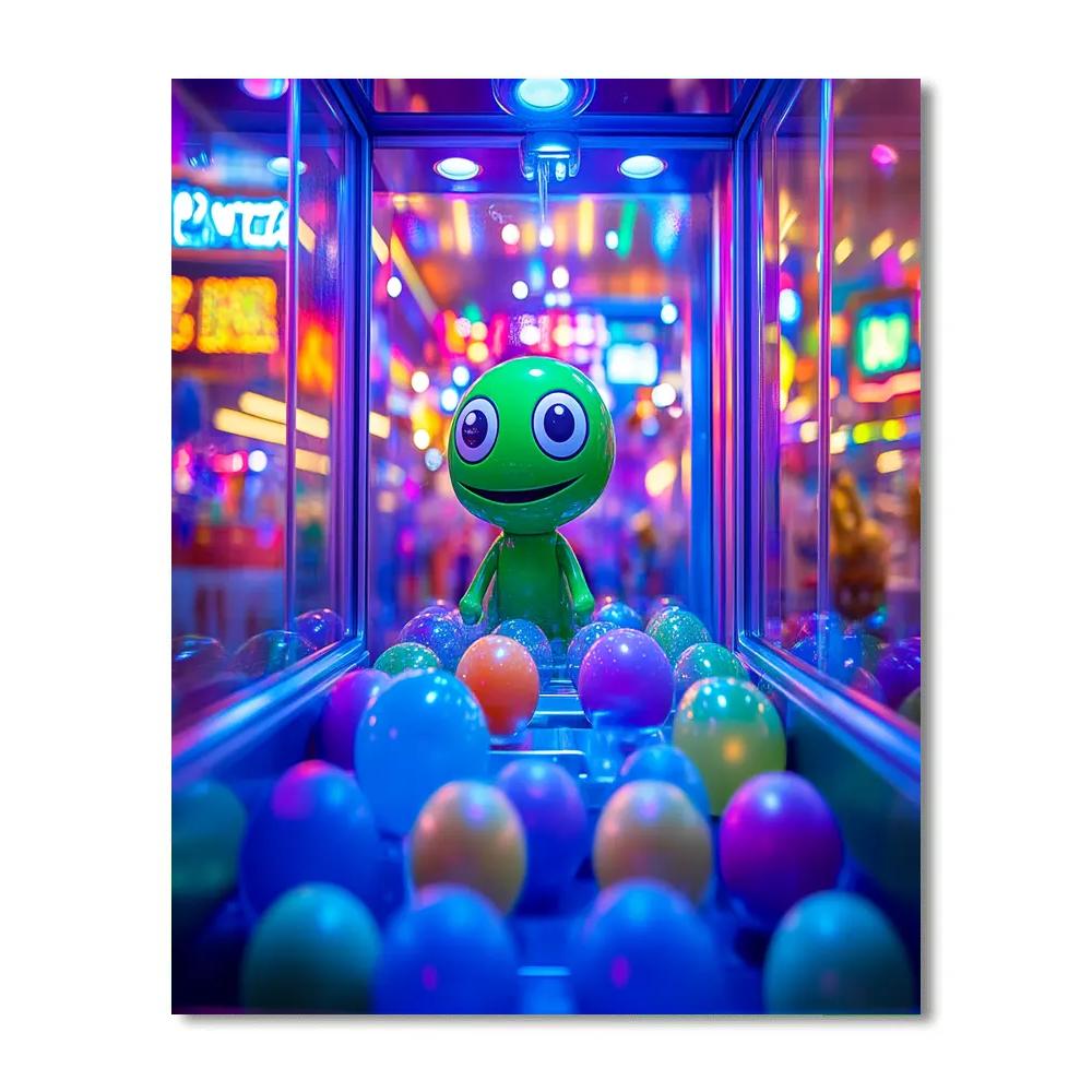 Alien Toy Claw Game Glow Disney Inspired Numbered painting kits