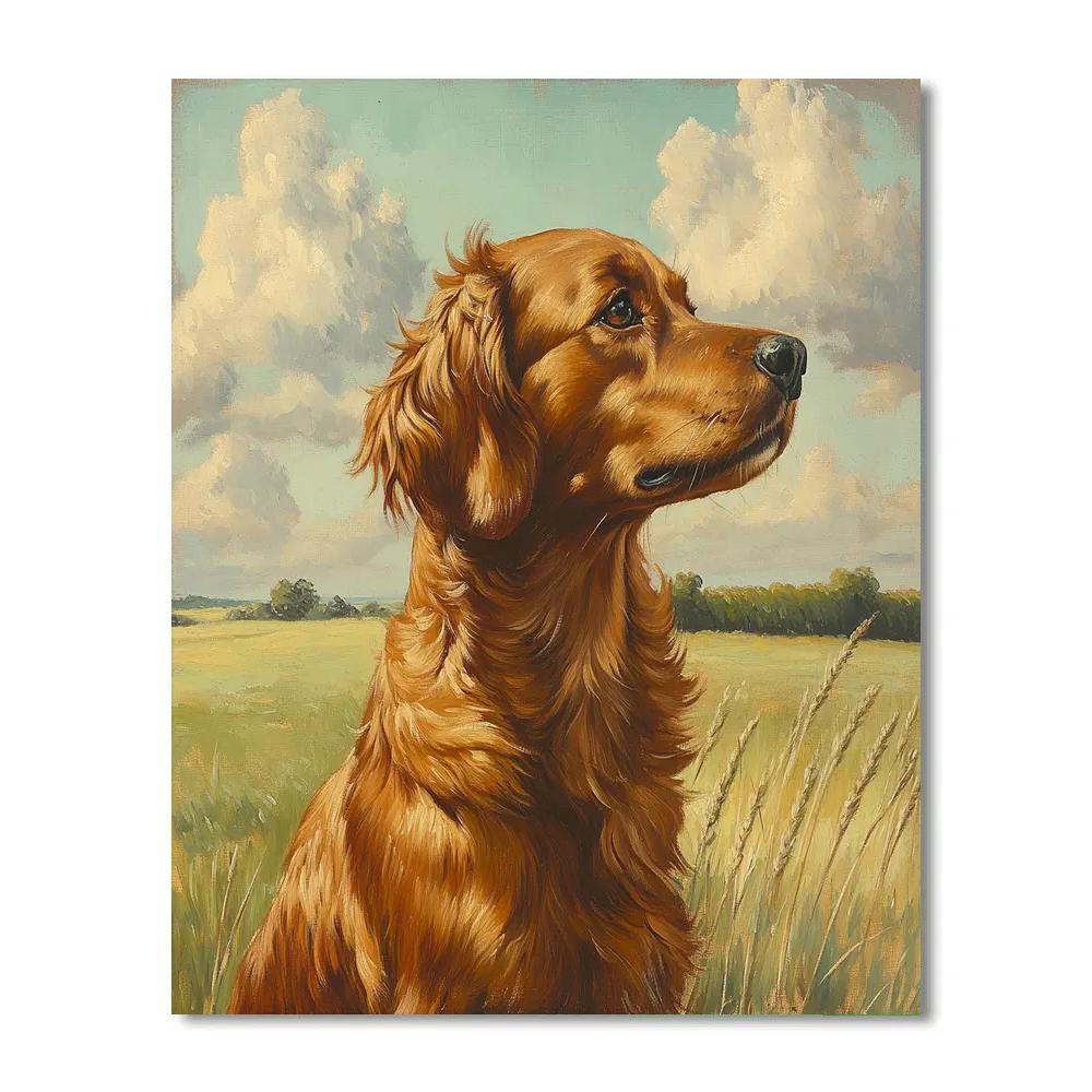 George Stubbs Inspired Greyhound In Meadow Paint by numbers art