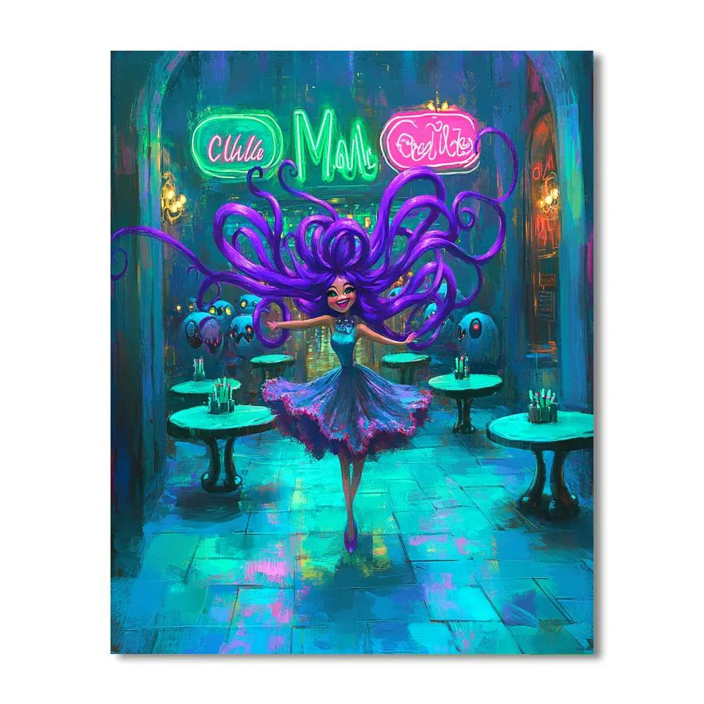 Celia Mae Restaurant Welcome Spin Disney Inspired Paint by numbers art