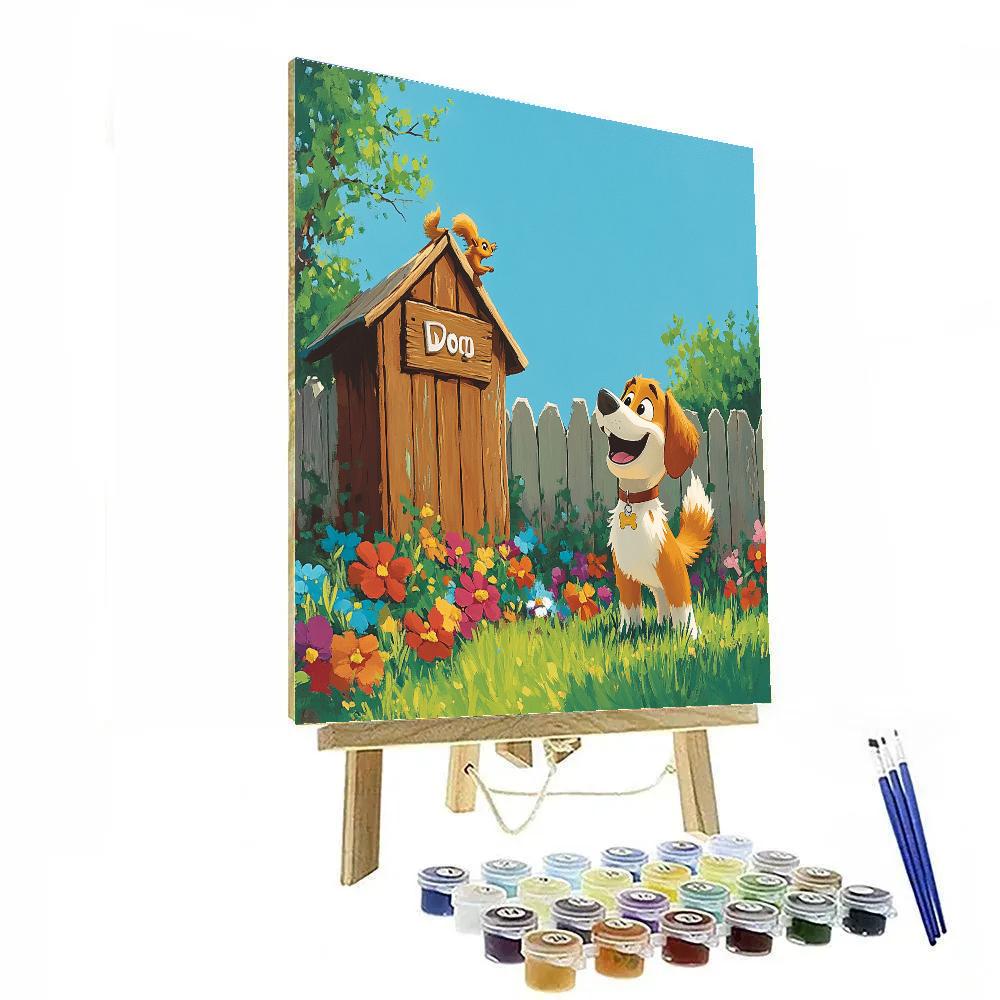 Dug Backyard Squirrel Patrol Disney Inspired Paint by numbers kits