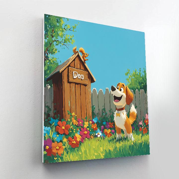 Dug Backyard Squirrel Patrol Disney Inspired Paint by numbers kits