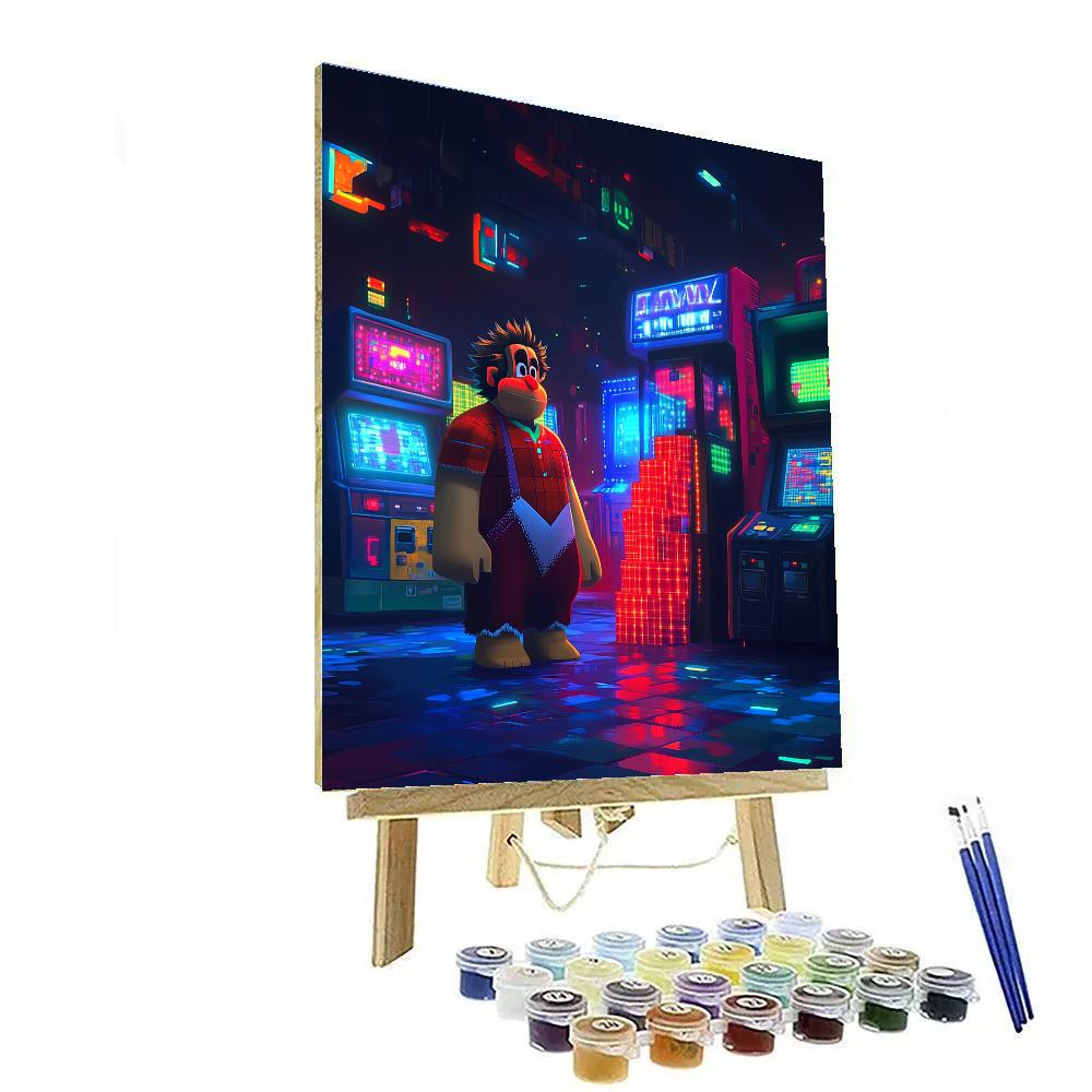 Wreck It Ralph Retro Arcade Smash Course Disney Inspired Paint by numbers kits