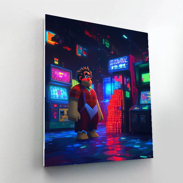 Wreck It Ralph Retro Arcade Smash Course Disney Inspired Paint by numbers kits