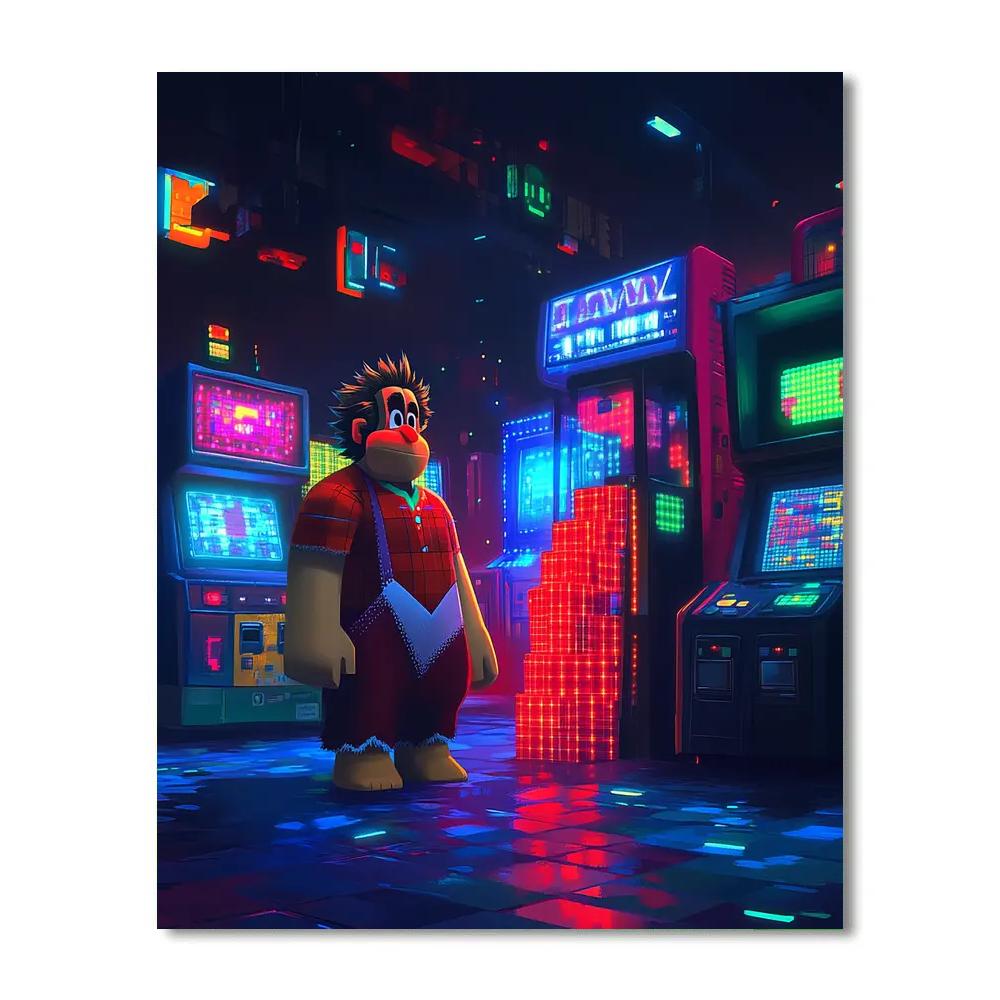 Wreck It Ralph Retro Arcade Smash Course Disney Inspired Paint by numbers kits