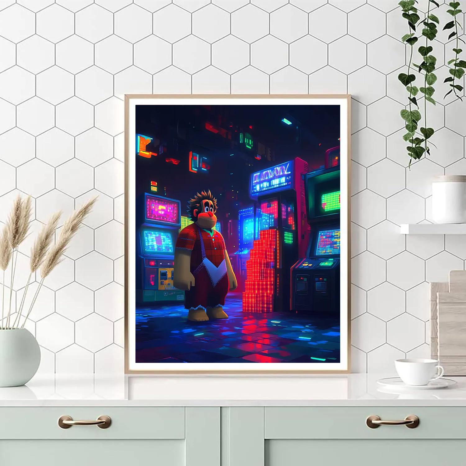 Wreck It Ralph Retro Arcade Smash Course Disney Inspired Paint by numbers kits