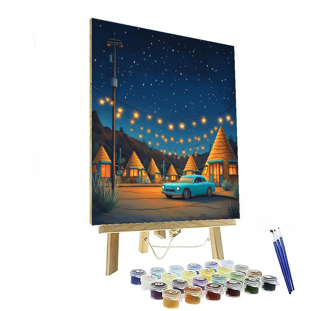 Sally Cozy Cozy Cone Stargazing Night Disney Inspired paint by numbers