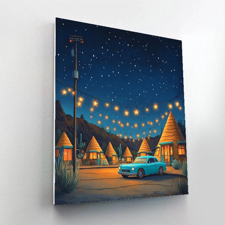 Sally Cozy Cozy Cone Stargazing Night Disney Inspired paint by numbers