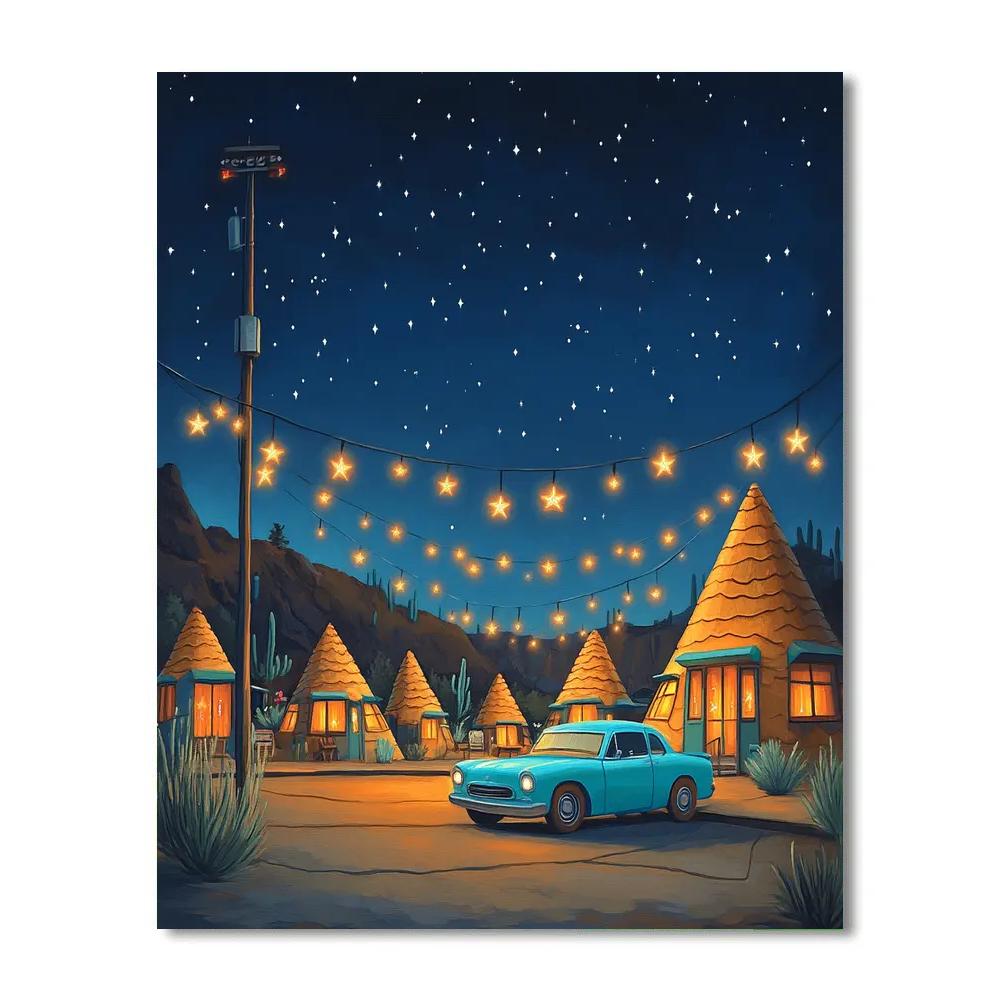Sally Cozy Cozy Cone Stargazing Night Disney Inspired paint by numbers