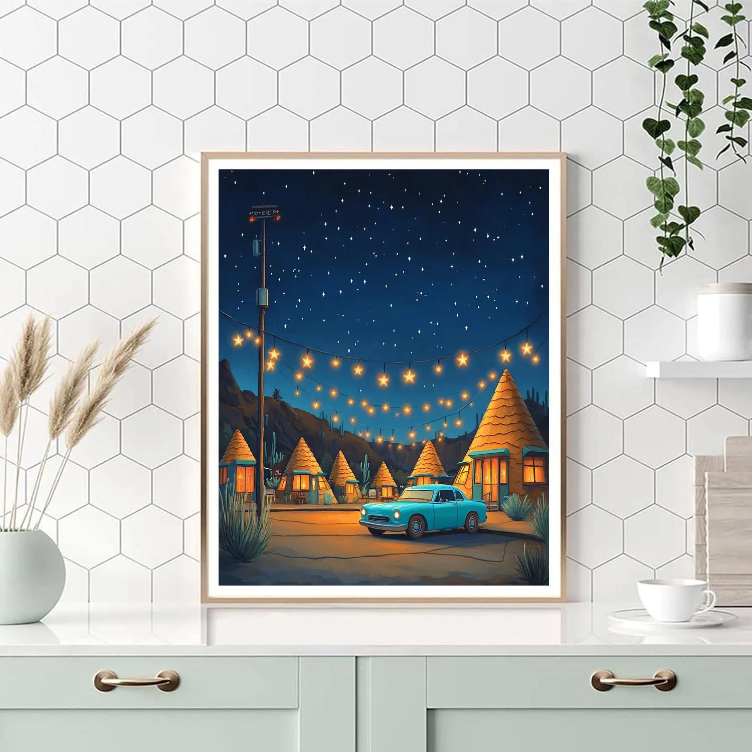 Sally Cozy Cozy Cone Stargazing Night Disney Inspired paint by numbers
