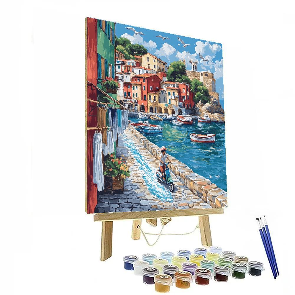 Alberto Harbor Scooter Splash Ride Disney Inspired Paint by numbers kits