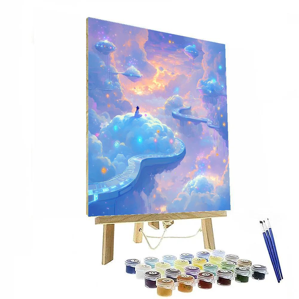 Twenty Two Cosmic Cloud Float Disney Inspired DIY paint by numbers