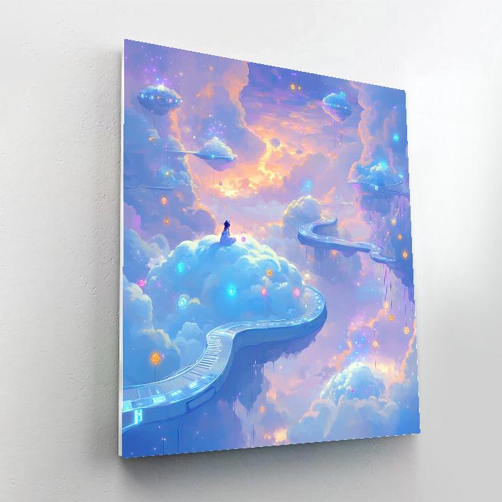 Twenty Two Cosmic Cloud Float Disney Inspired DIY paint by numbers