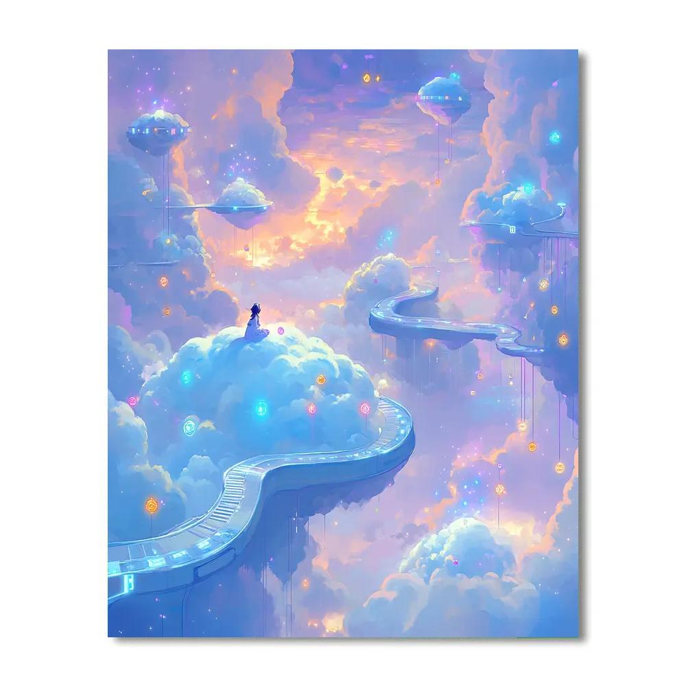 Twenty Two Cosmic Cloud Float Disney Inspired DIY paint by numbers
