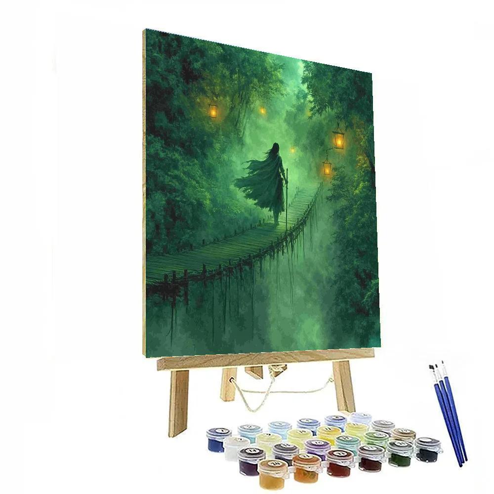 Raya Bamboo Bridge River Crossing Disney Inspired Numbered painting kits