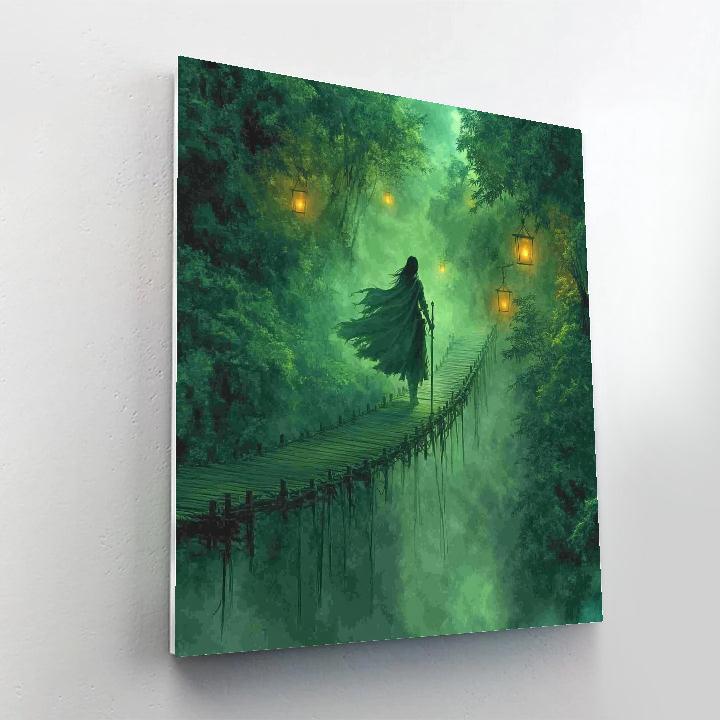 Raya Bamboo Bridge River Crossing Disney Inspired Numbered painting kits