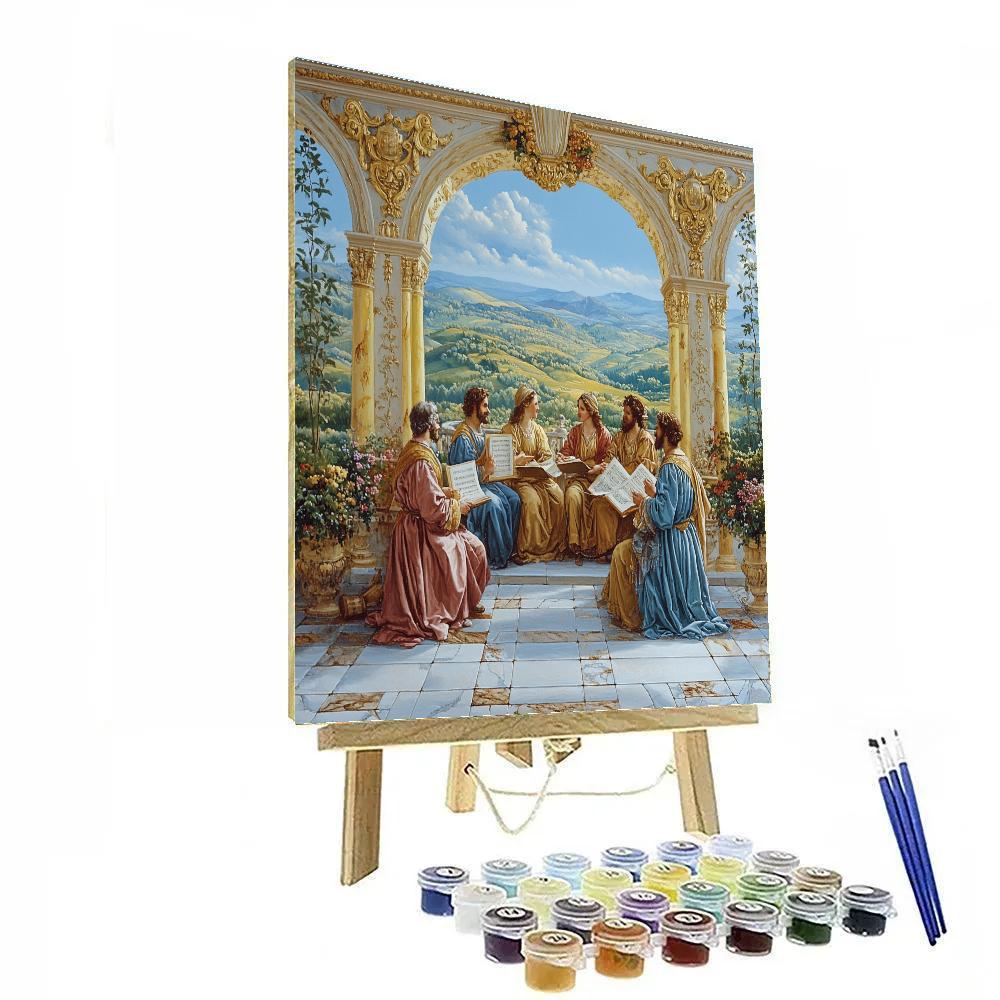 Raphael Inspired Terrace Of Philosophers Painting by numbers kit