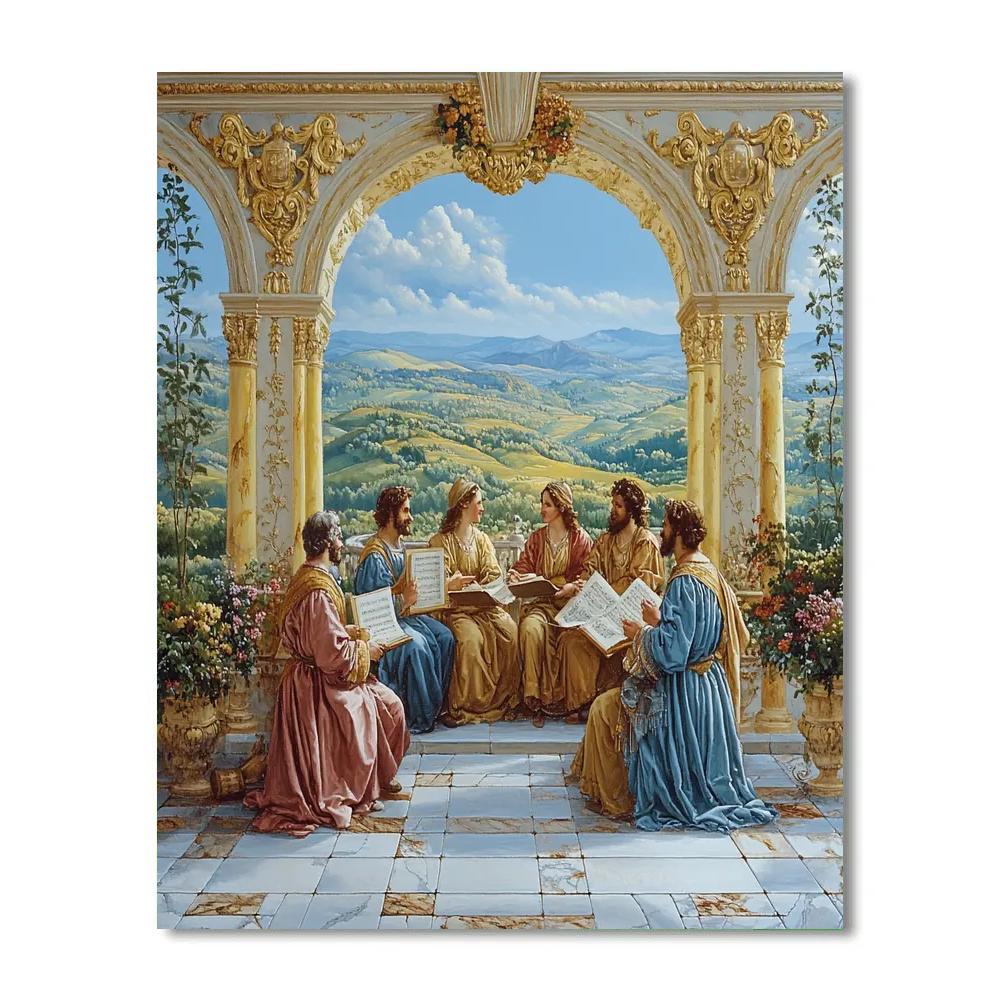 Raphael Inspired Terrace Of Philosophers Painting by numbers kit