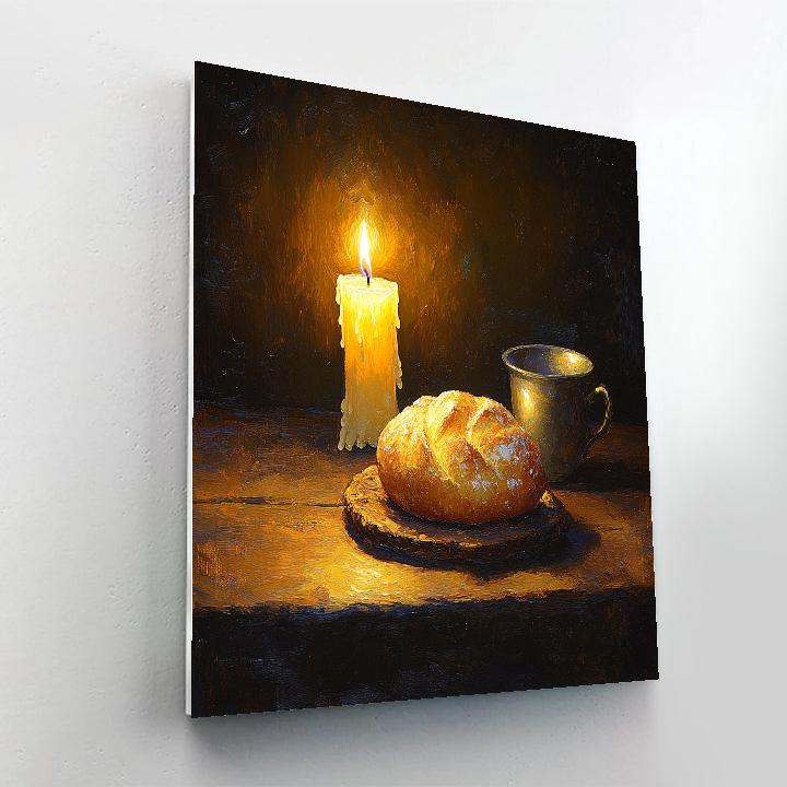 Rembrandt Inspired Pilgrim Supper Painting by numbers kit