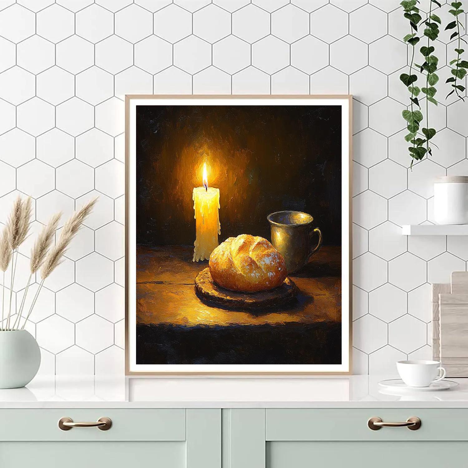Rembrandt Inspired Pilgrim Supper Painting by numbers kit