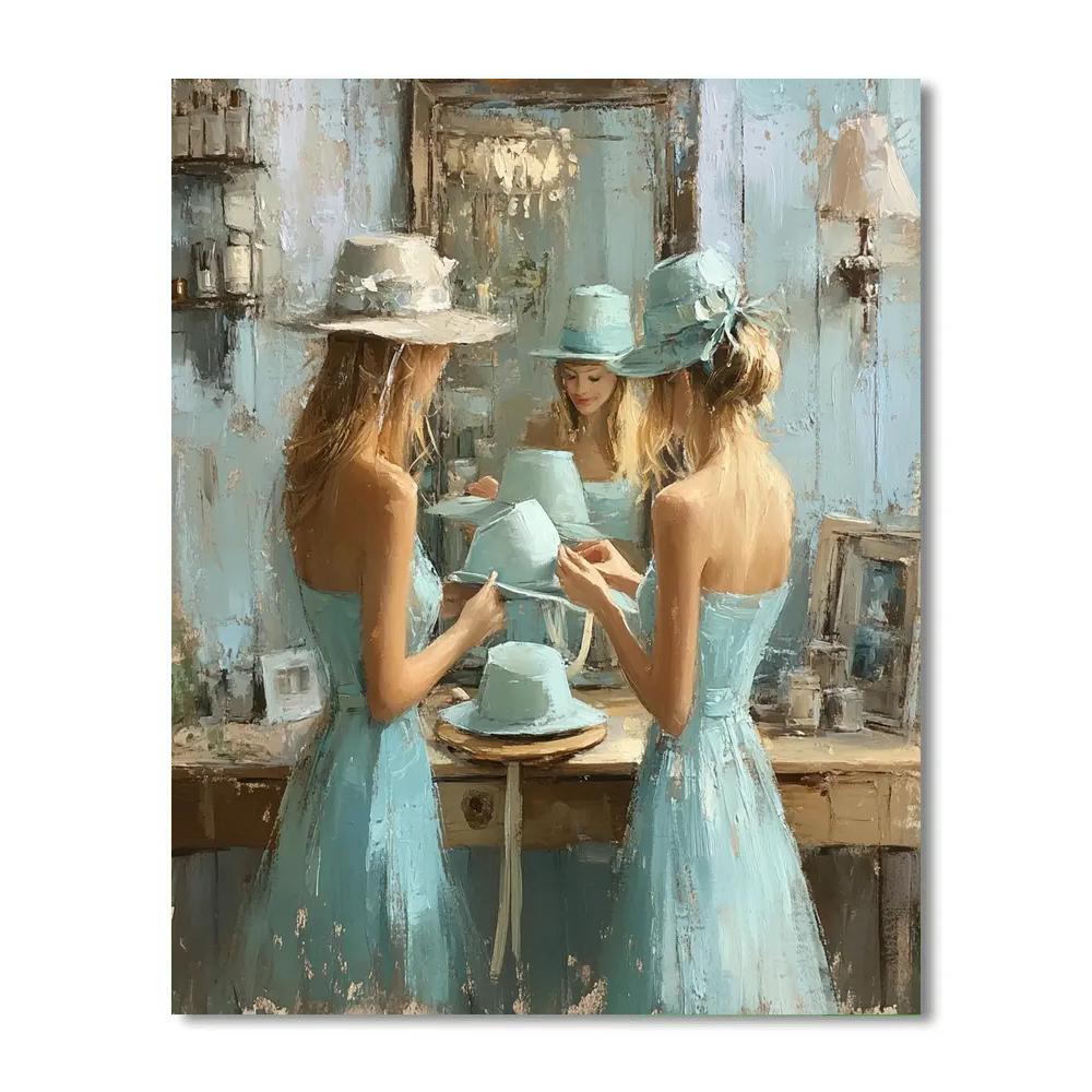 Degas Inspired Millinery Studio Numbered painting kits