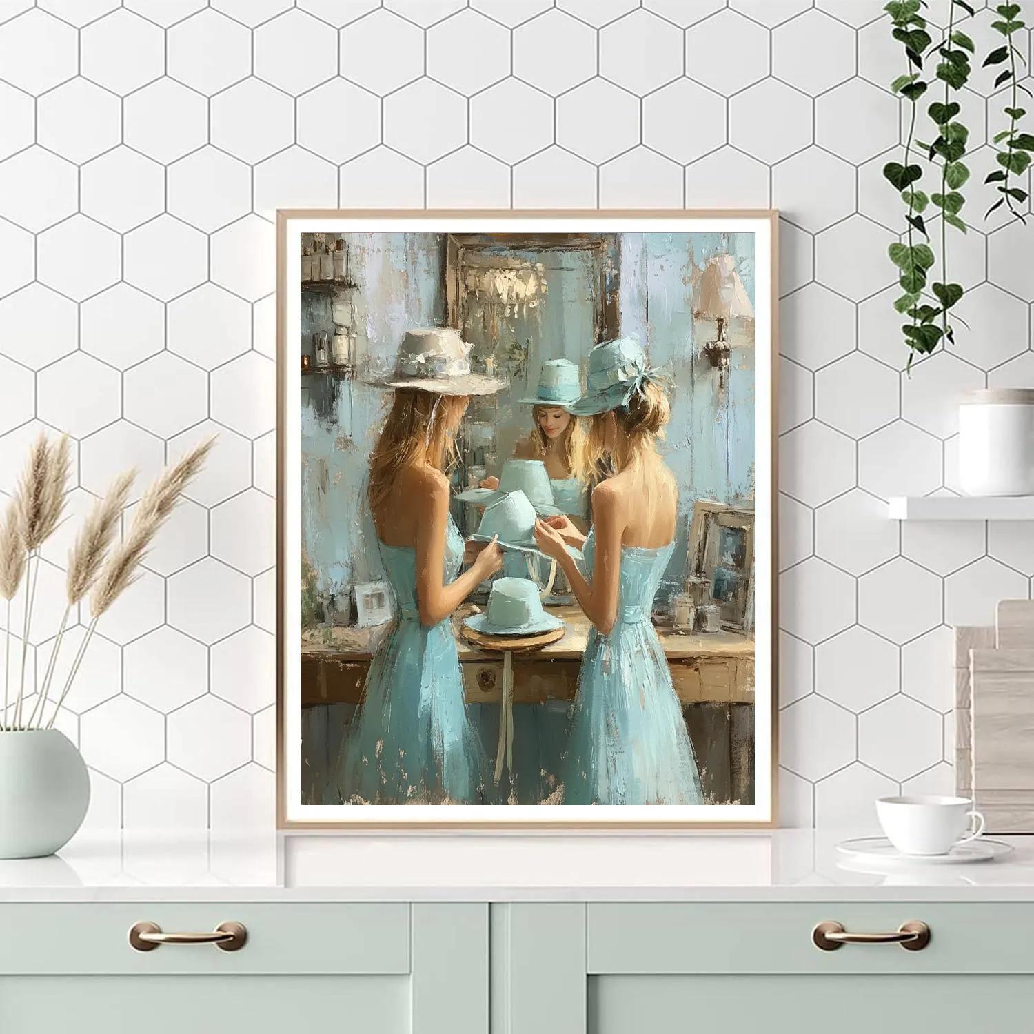 Degas Inspired Millinery Studio Numbered painting kits