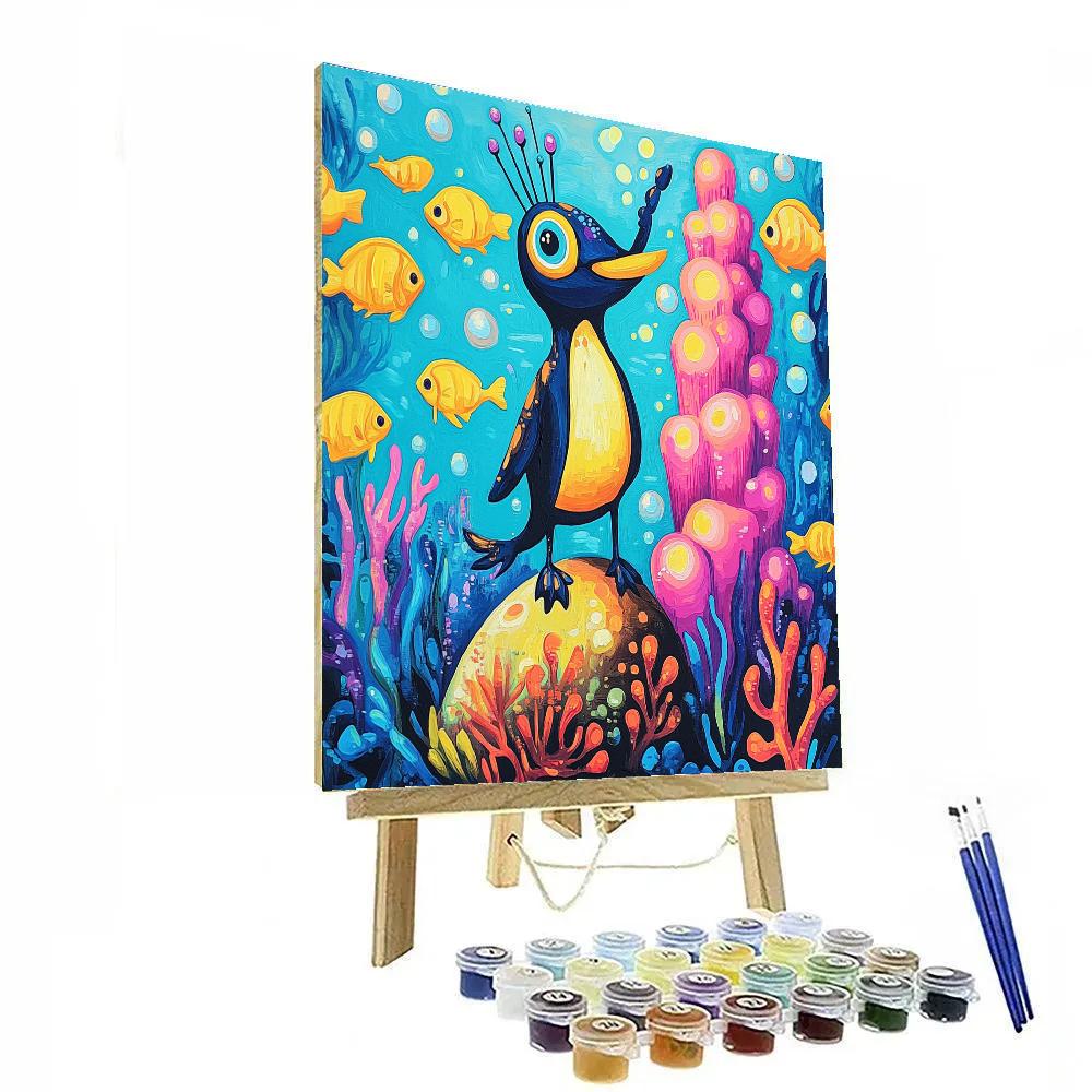 Sebastian Tropical Reef Concert Disney Inspired paint by numbers