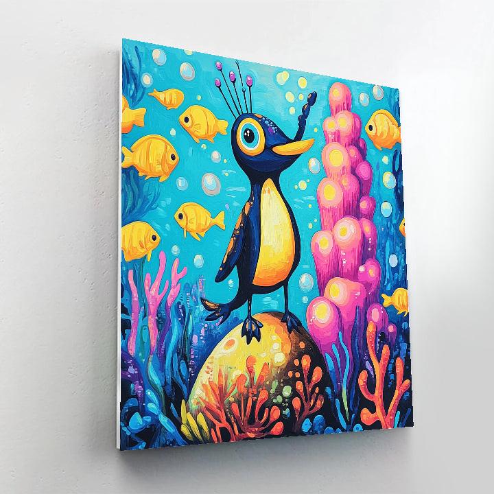 Sebastian Tropical Reef Concert Disney Inspired paint by numbers