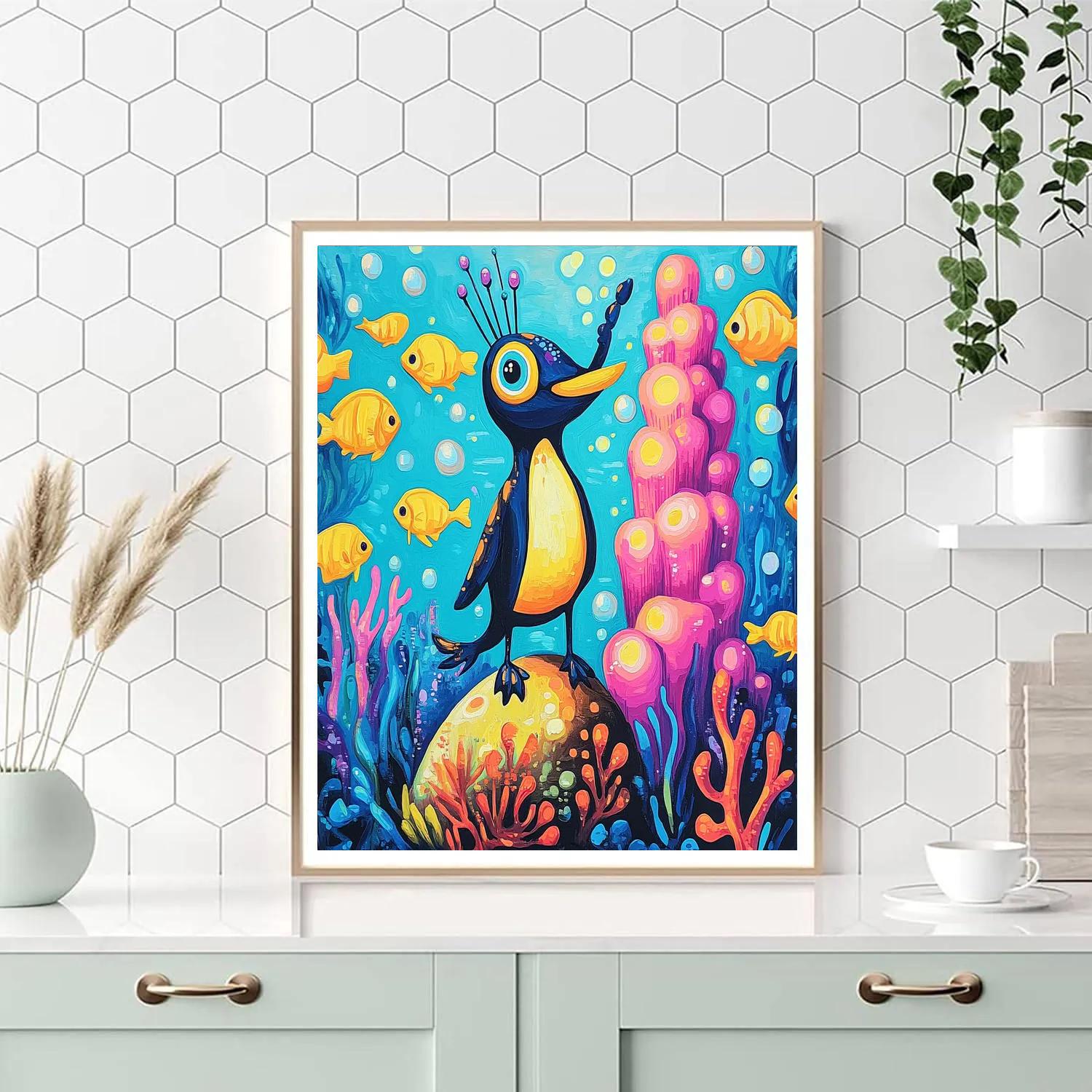 Sebastian Tropical Reef Concert Disney Inspired paint by numbers